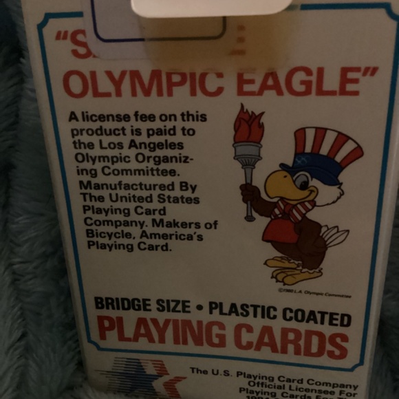 NEW VINTAGE 1984 Sam the Olympic Eagle Playing Cards Factory SealedLos Angeles - Picture 5 of 5